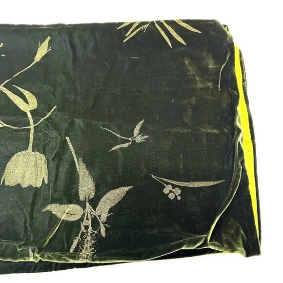 Salvatore Ferragamo plant motif Stole/Shawl Velor Green